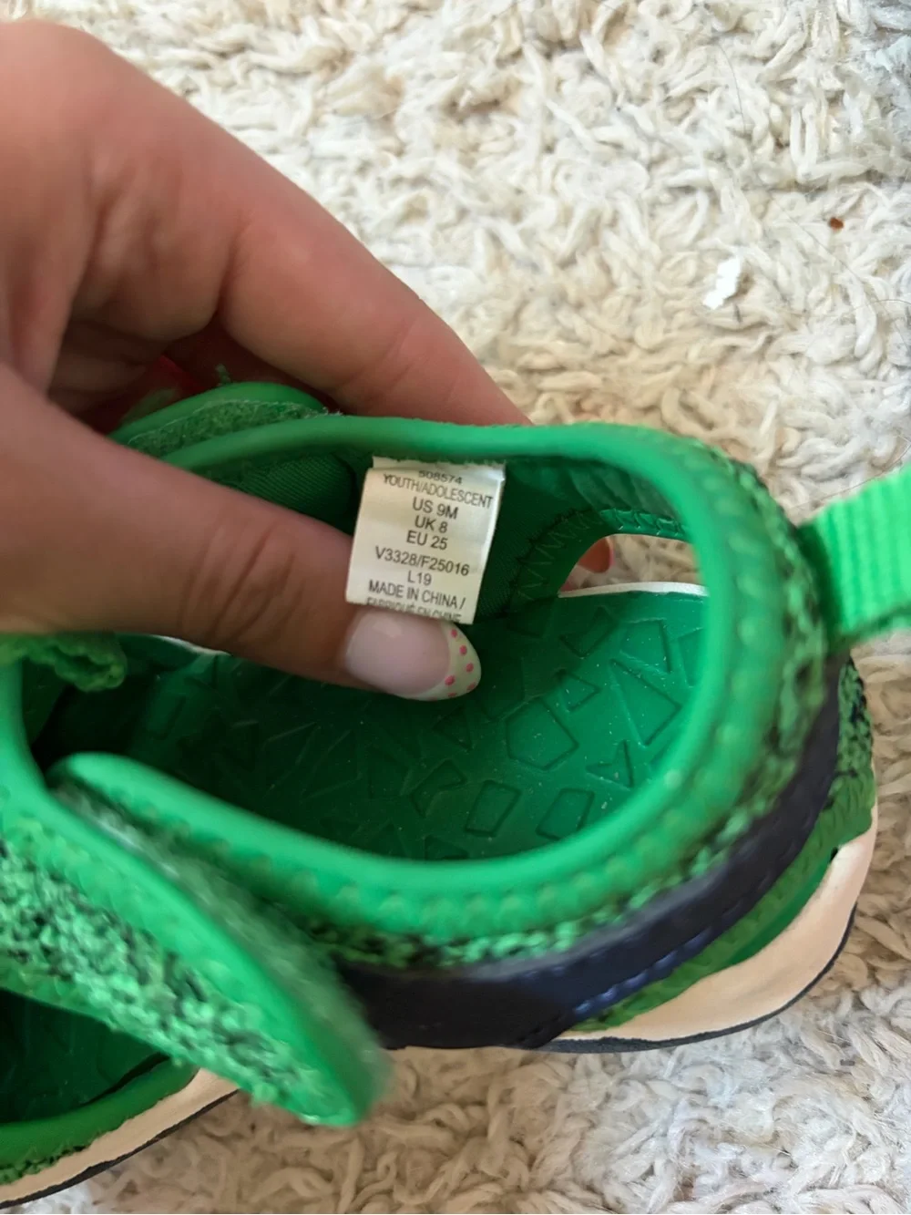 Kids Green Knit Active Shoes - Breathable Slip-On